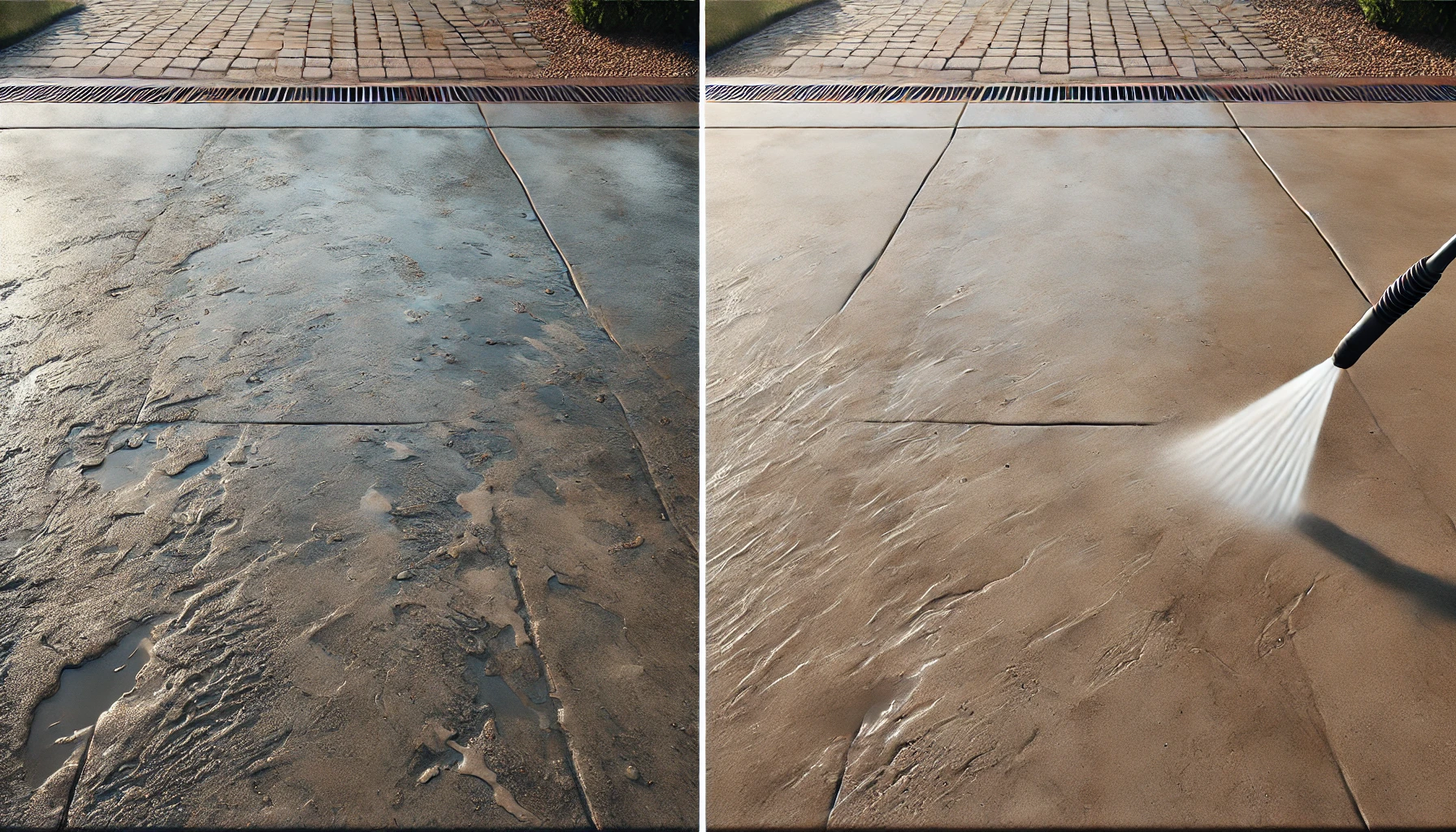 damaged driveway